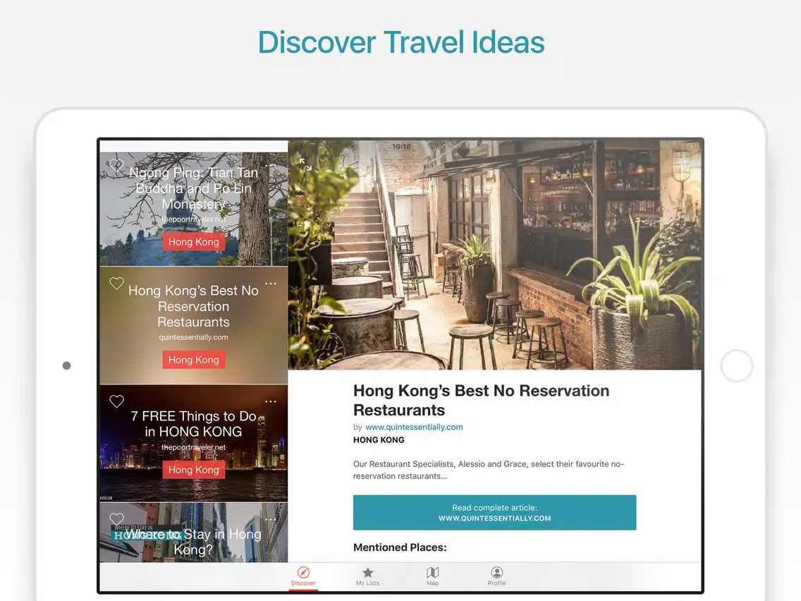 Tangkapan layar Hong Kong Travel Guide and Offline City Map iPad 