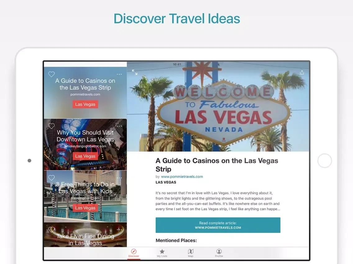Las Vegas Travel Guide and Offline City Map iPad  स्क्रीनशॉट