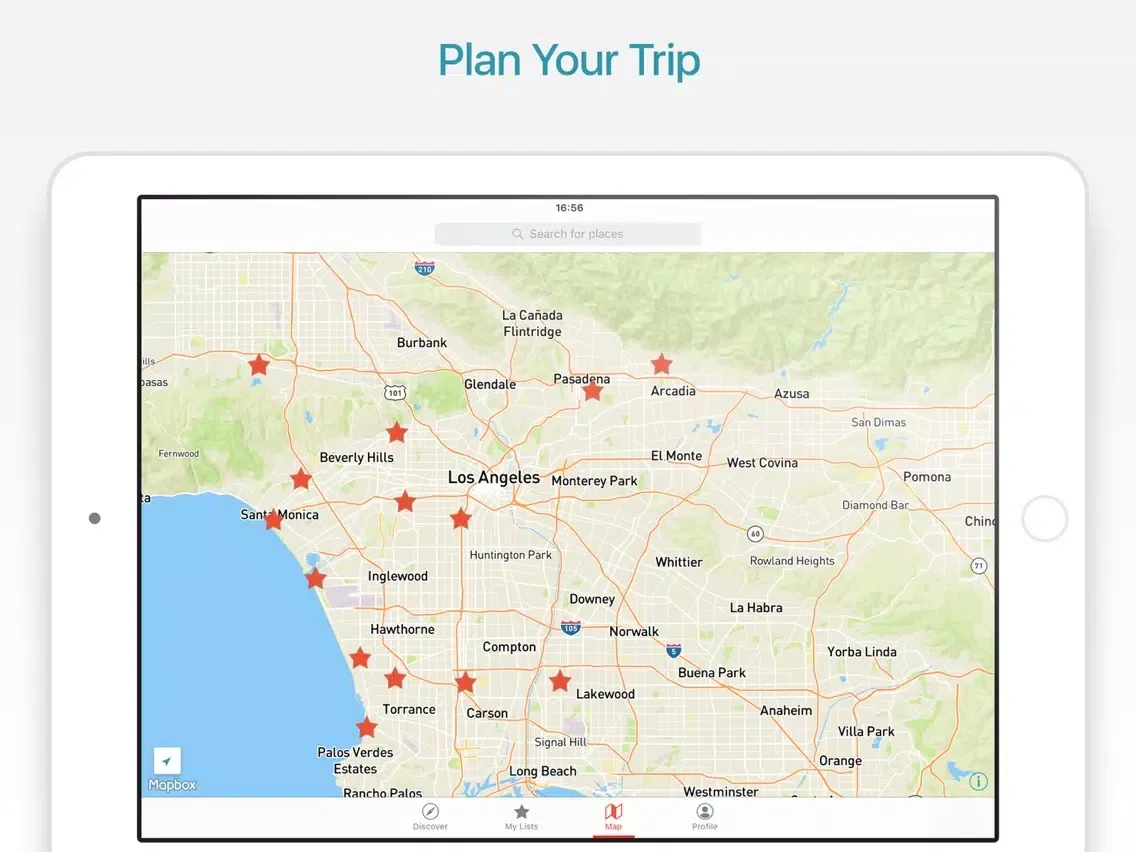Los Angeles Travel Guide and Offline City Map iPad 应用截图
