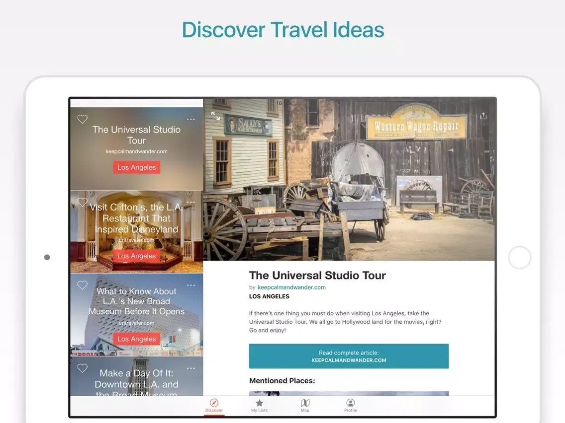 Los Angeles Travel Guide and Offline City Map iPad 应用截图