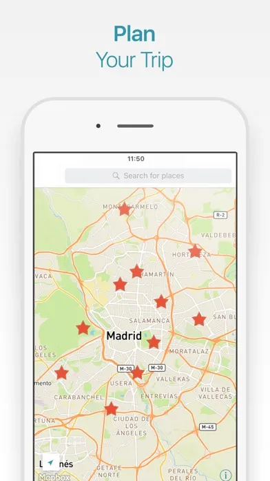 Tangkapan skrin Madrid Travel Guide and Map