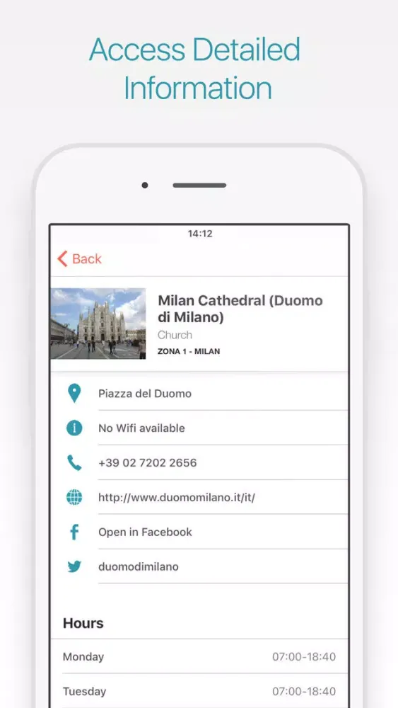 ภาพหน้าจอของ Milan Travel Guide and Map