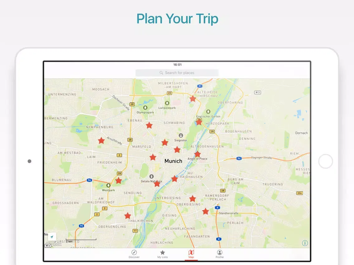 ภาพหน้าจอของ Munich Travel Guide and Offline City Map iPad 