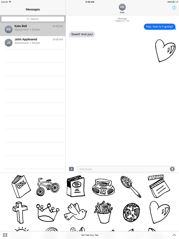 Zrzuty ekranu Girl Talk Guy Talk iPad 