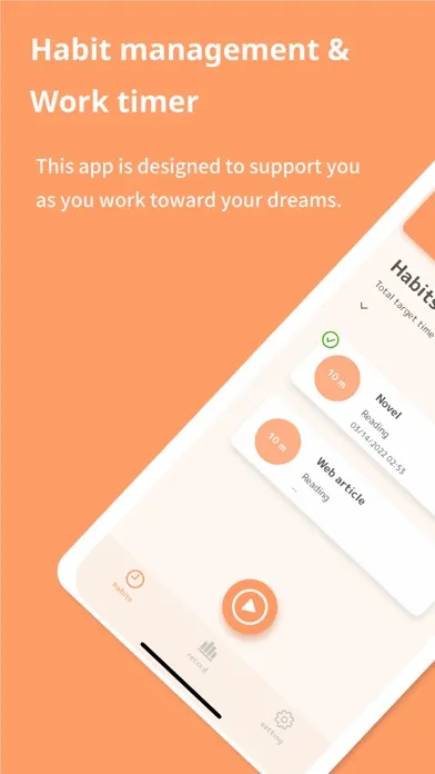 Tangkapan skrin Habit Management - Pomodoro