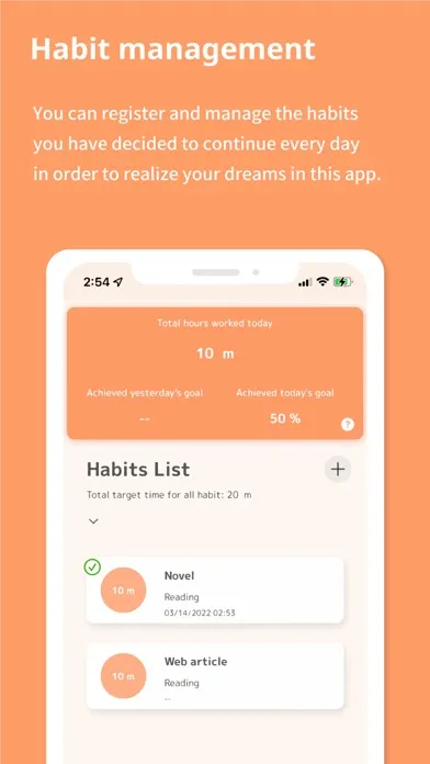 Tangkapan skrin Habit Management - Pomodoro