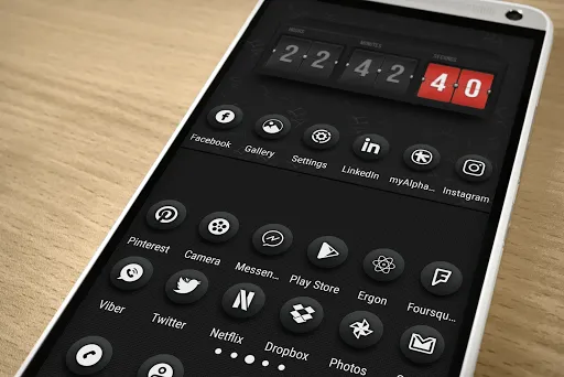 Type7 - Icon Pack سکرین شاٹس