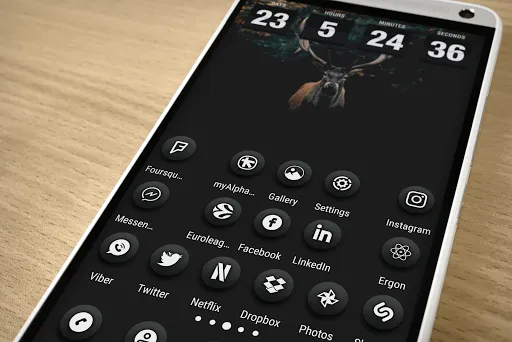 Type7 - Icon Pack سکرین شاٹس