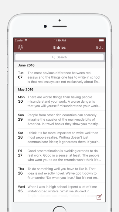 ภาพหน้าจอของ Chronicle - A Personal Journal / Writing Diary