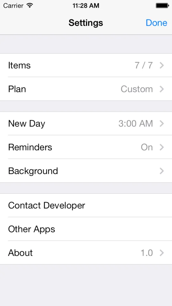 EatRight - Food Diary / Journal - Simple Daily Nutrition and Fitness Checklist应用截图