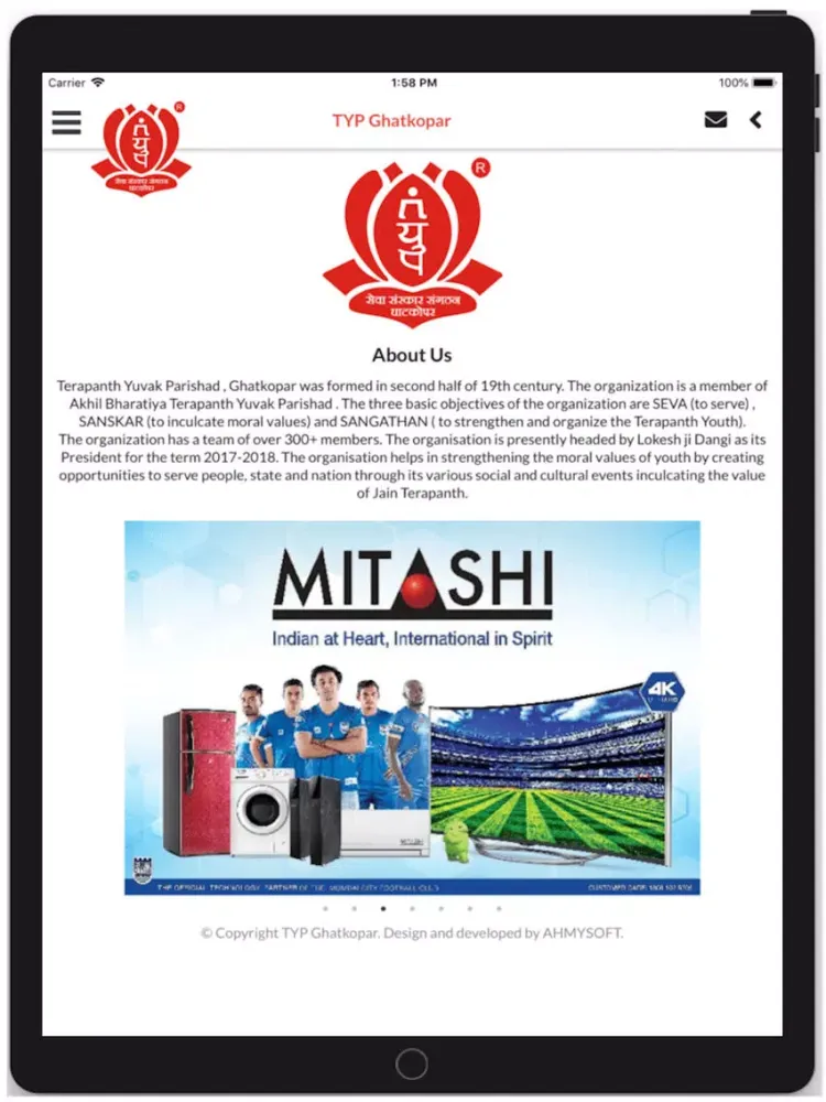 Tangkapan skrin TYP Ghatkopar iPad 