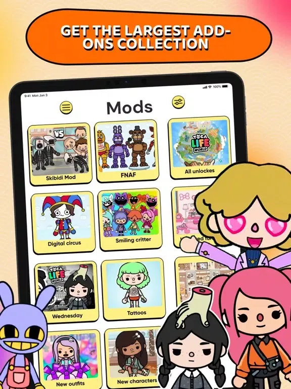 Toca Mods & Skins: All In One iPad  Screenshots