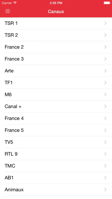 Capturas de pantalla de TV Suisse Télévision