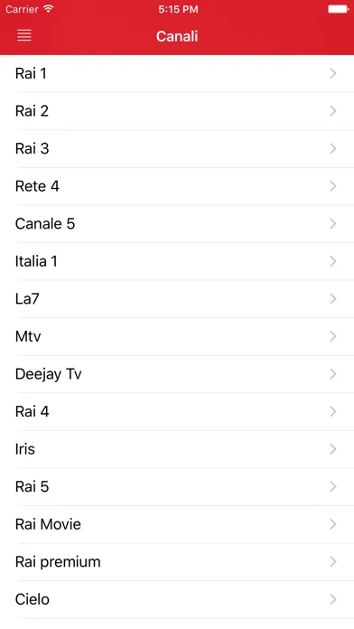 Televisione Italiana Guide應用截圖