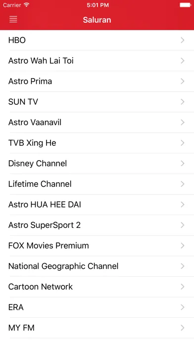 Zrzuty ekranu Siaran TV Percuma Malaysia