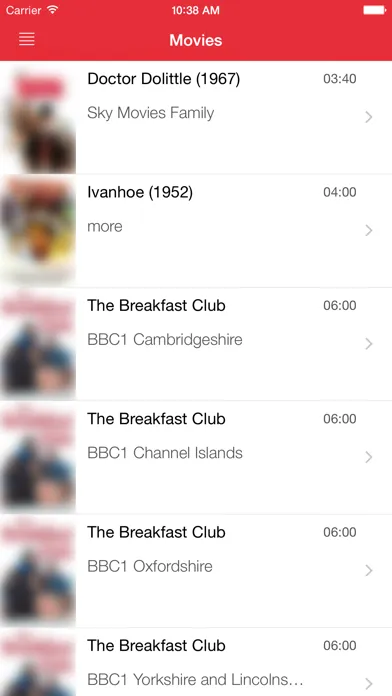 Captures d'écran de UK's Television Guide Free