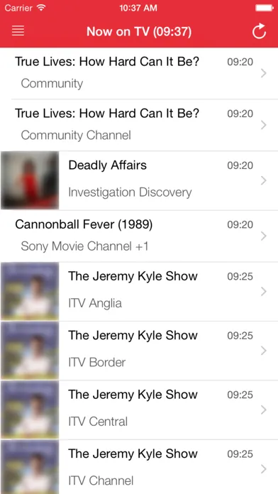 Captures d'écran de UK's Television Guide Free