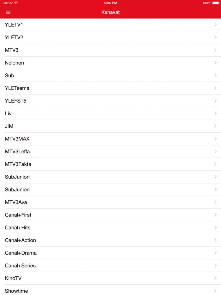 صور TV Televisiossa Suomessa iPad 