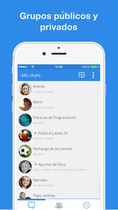 Скриншоты Polixat - La app de chat para la Universitat Politècnica de València