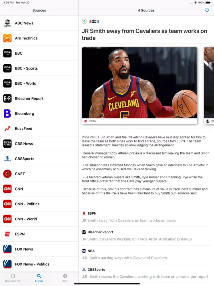 ภาพหน้าจอของ Keda News iPad 