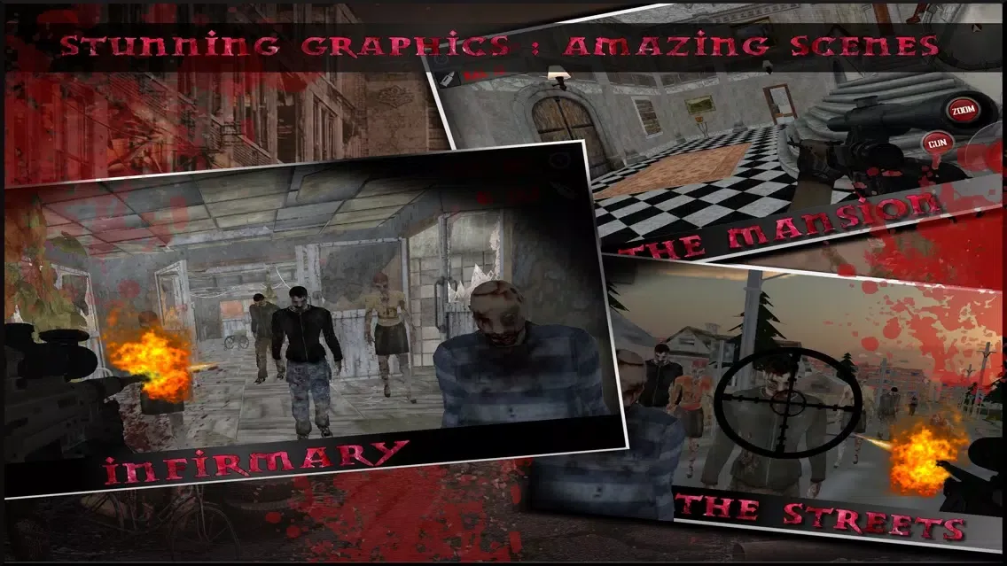 Capturas de pantalla de Zombie 3D Hunter World. Real Suicide Frontier in Dead War