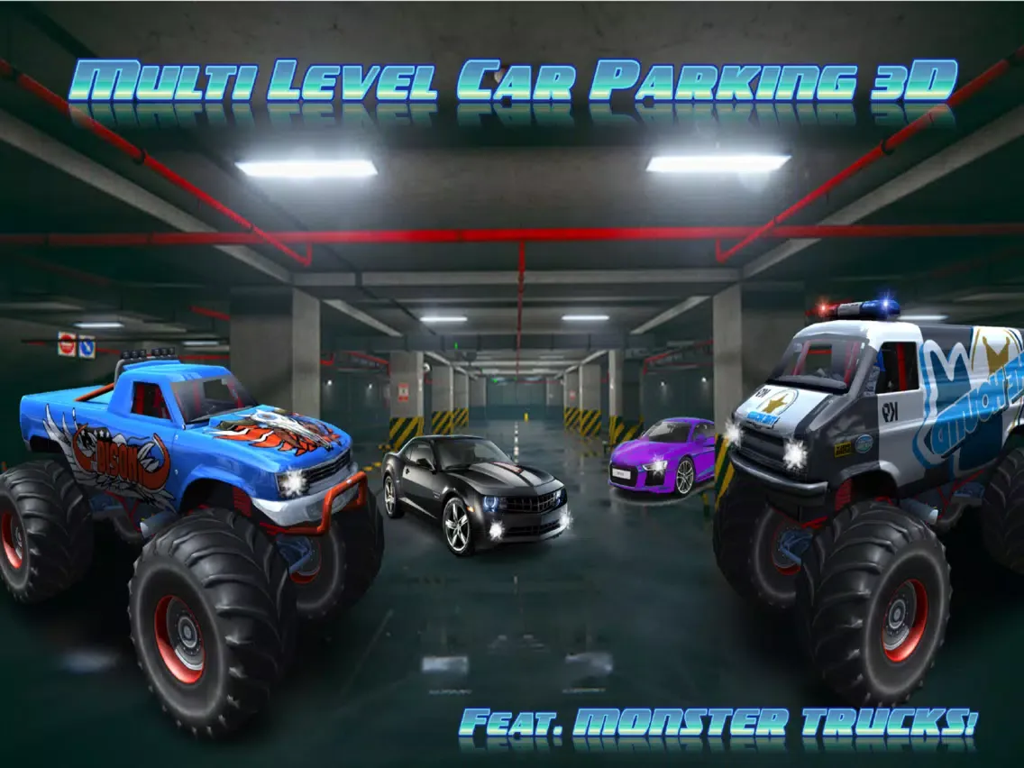 Multi- Story 4x4 Truck Parking 3D. Car Driving Sim iPad  Screenshots