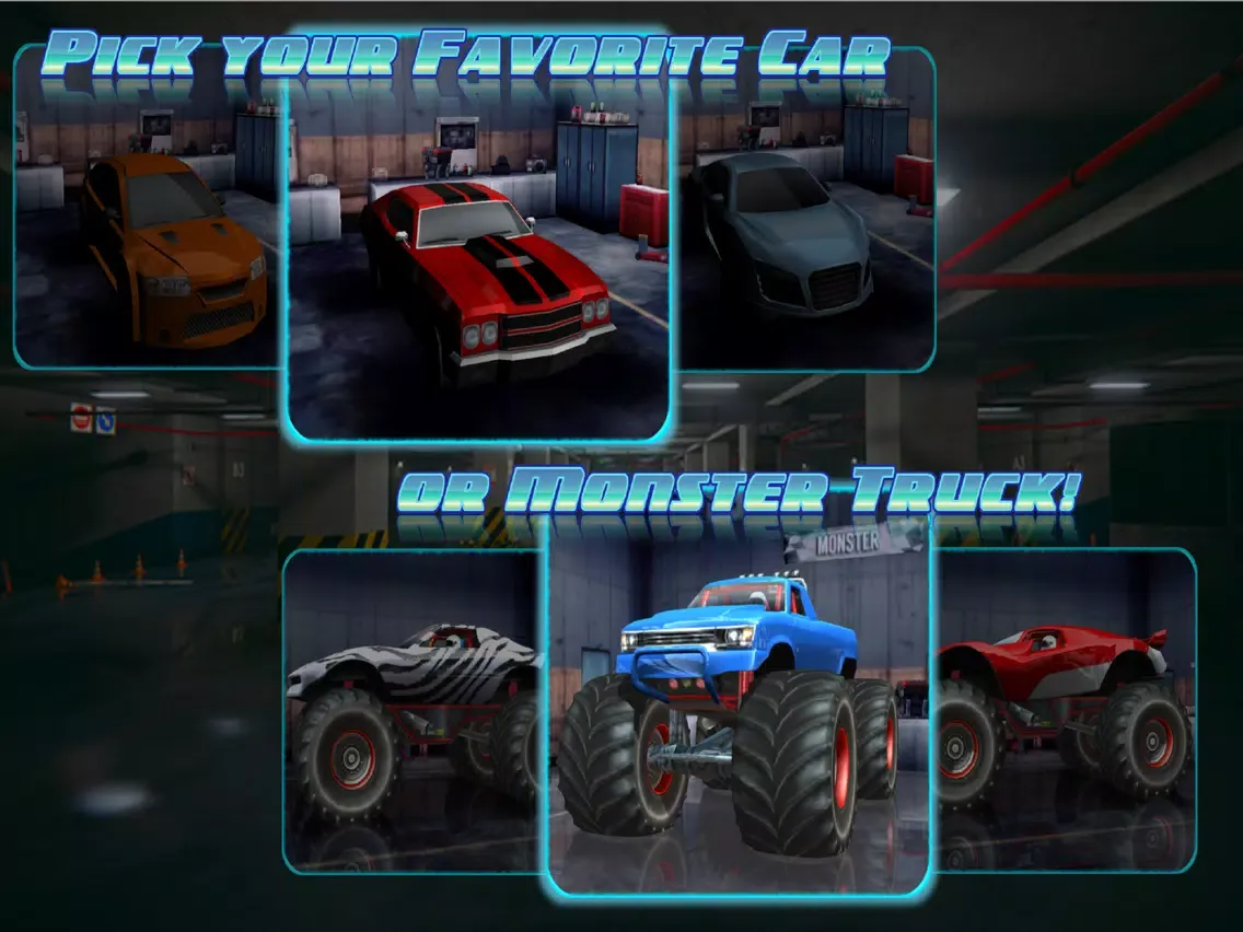 Multi- Story 4x4 Truck Parking 3D. Car Driving Sim iPad  Screenshots