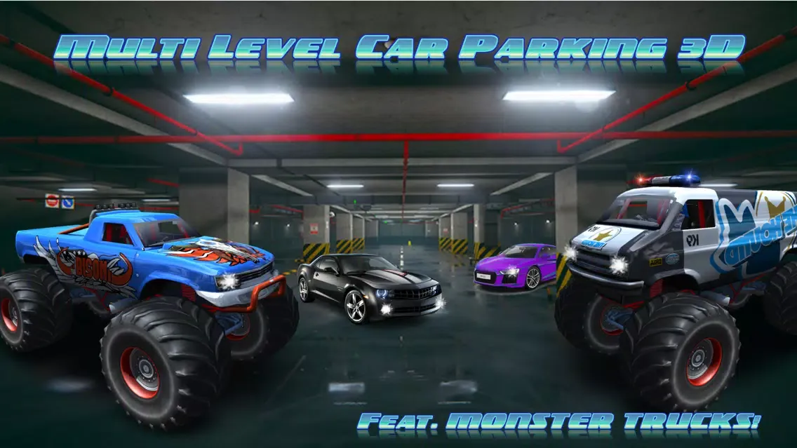 Multi- Story 4x4 Truck Parking 3D. Car Driving Sim Screenshots