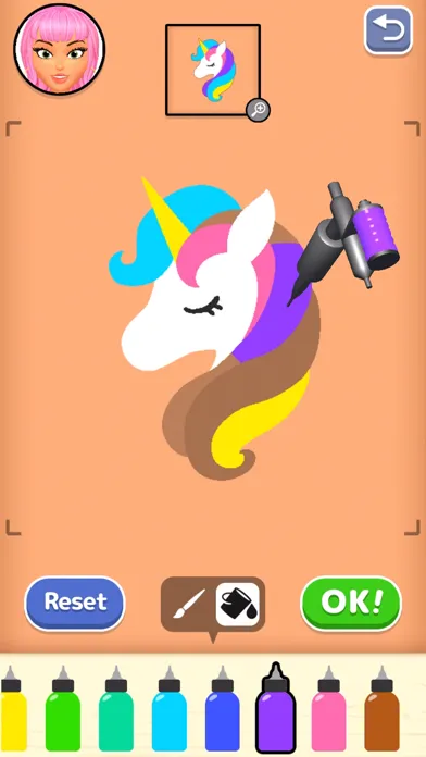 Dream Tattoo - drawing puzzle Screenshots