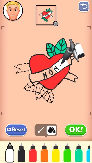 Dream Tattoo - drawing puzzle Screenshots