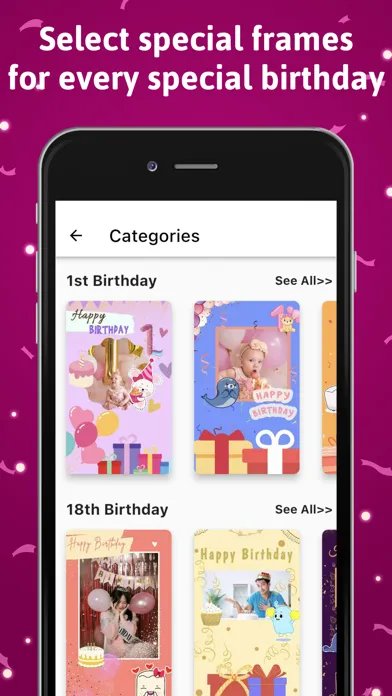 Capturas de pantalla de Happy Birthday Picture Frame