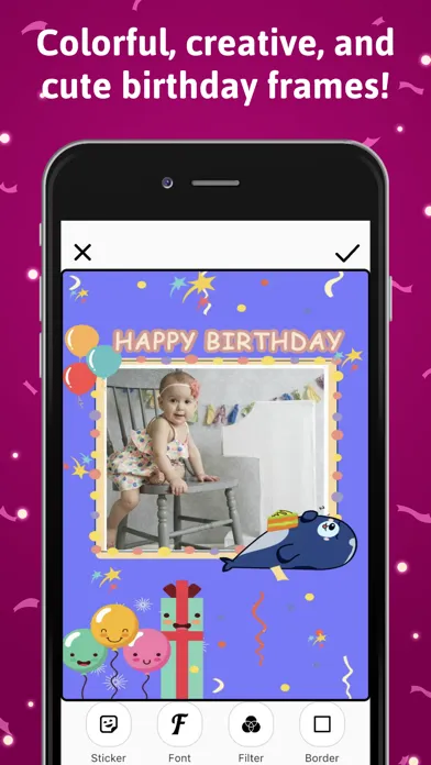Capturas de pantalla de Happy Birthday Picture Frame