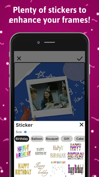 Capturas de pantalla de Happy Birthday Picture Frame