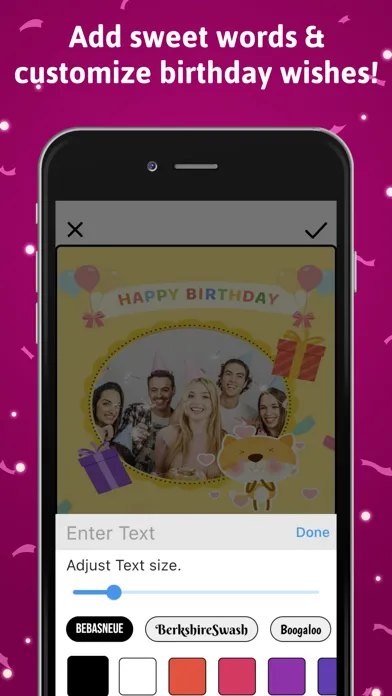 Capturas de pantalla de Happy Birthday Picture Frame