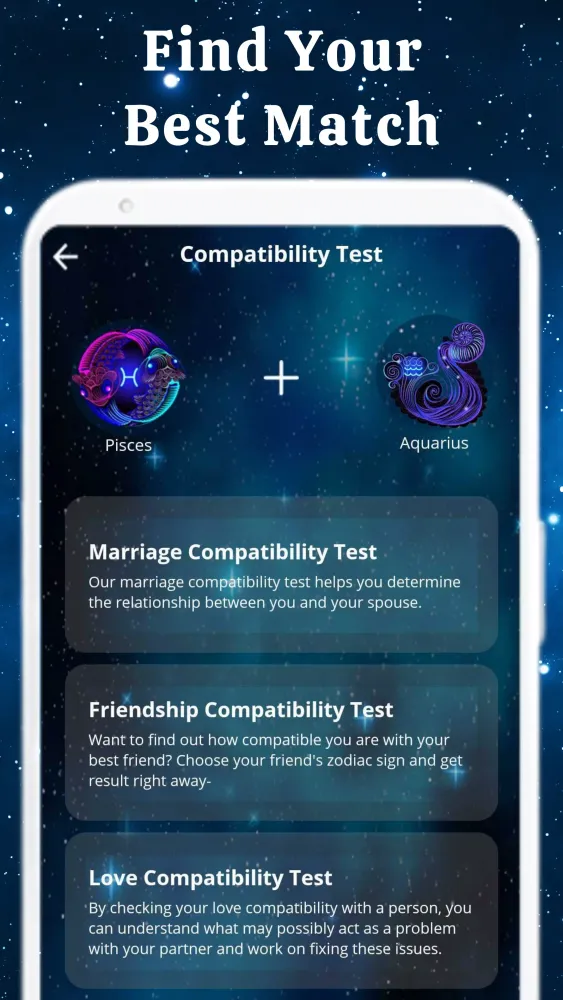 Zodiac Sign Compatibility Test應用截圖