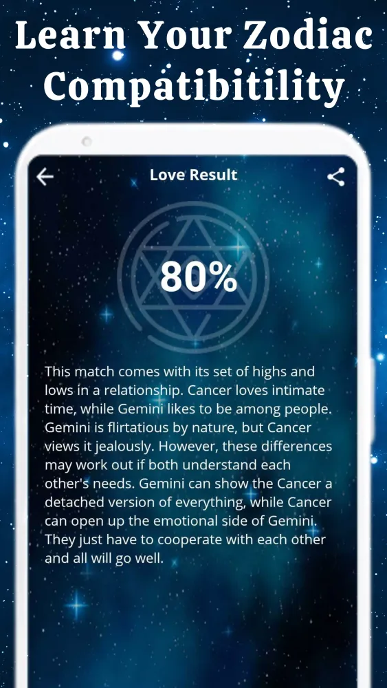Zodiac Sign Compatibility Test應用截圖