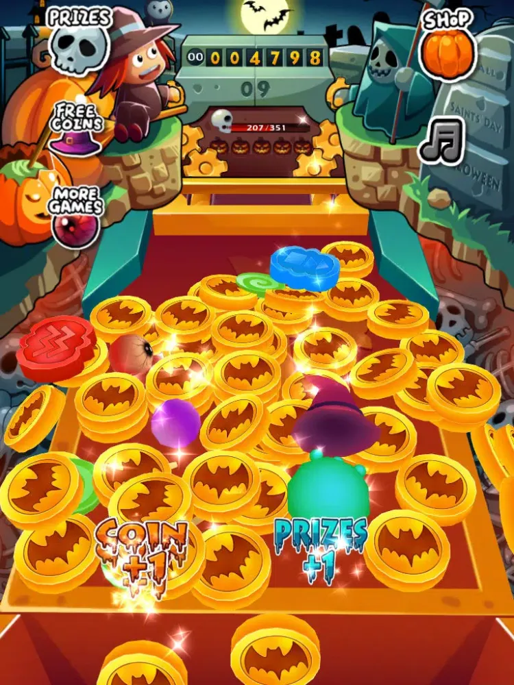 Tangkapan layar Halloween Coin iPad 
