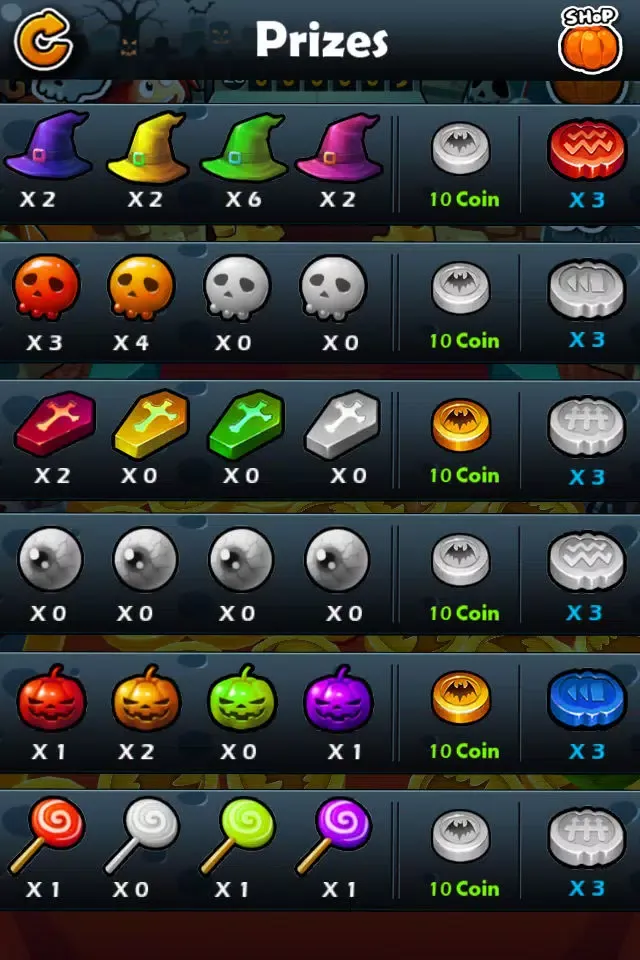 Tangkapan layar Halloween Coin