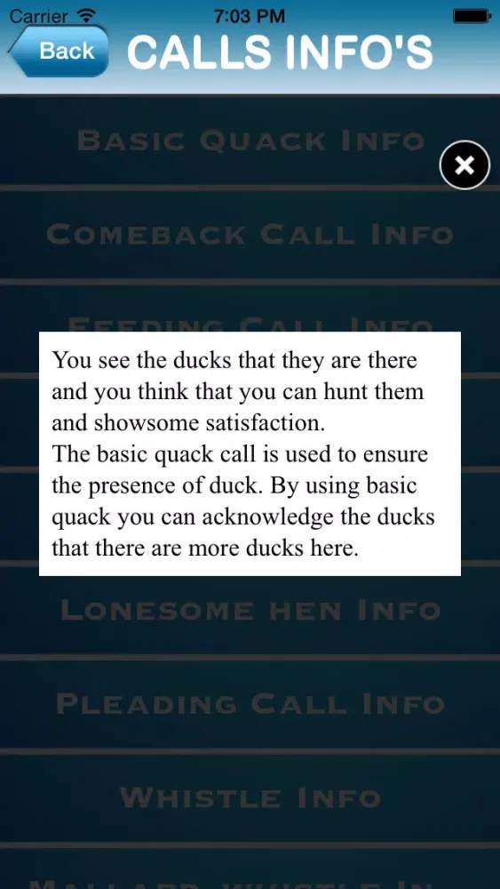 Duck Hunting Calls Lite Ekran Görüntüleri