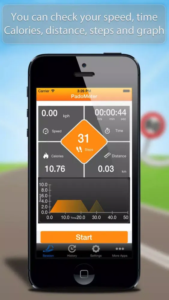 Capturas de tela do TZ Pedometer