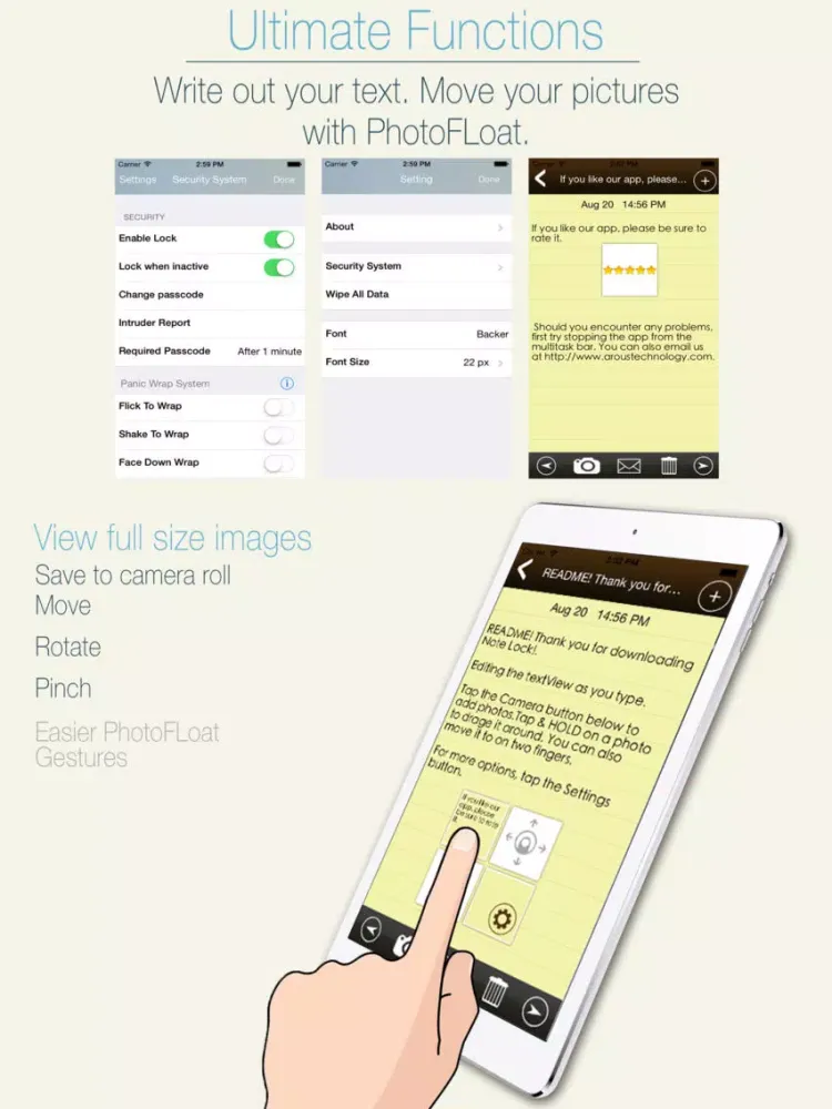 تصاویر Ultimate Notes Locker iPad 