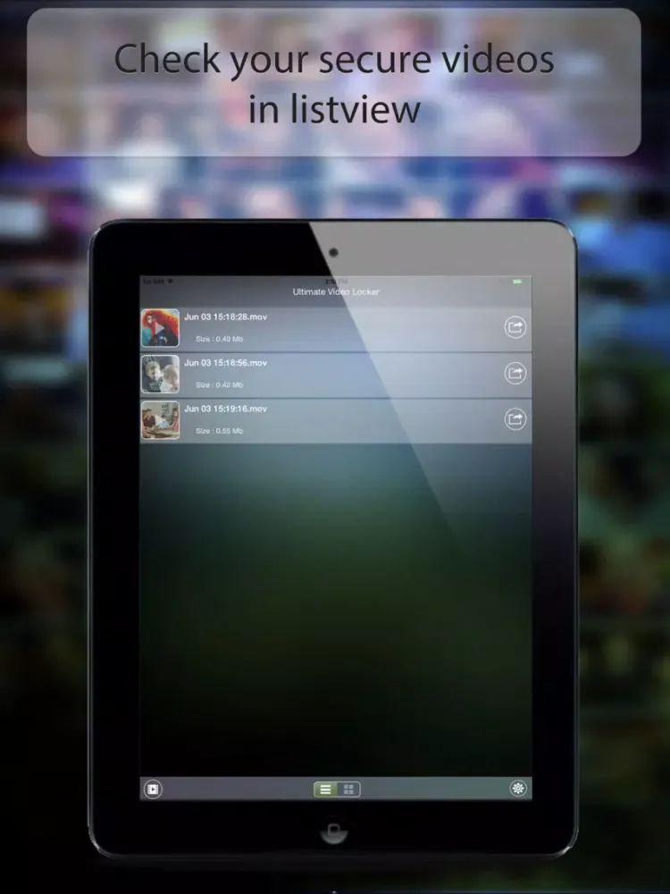 Ultimate Video Locker iPad 应用截图
