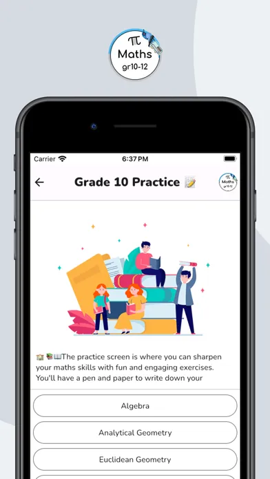 صور Grade 10,11,12 Mathematics App
