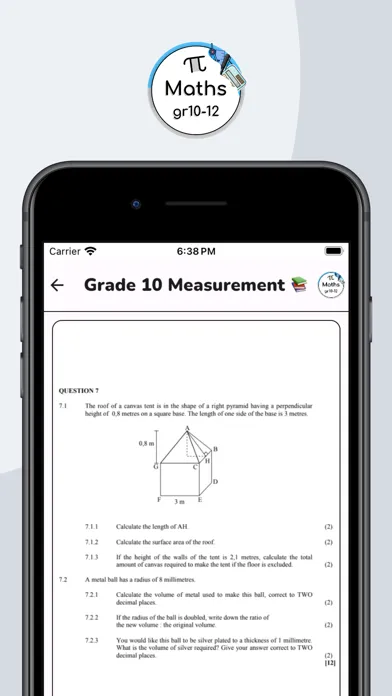 صور Grade 10,11,12 Mathematics App