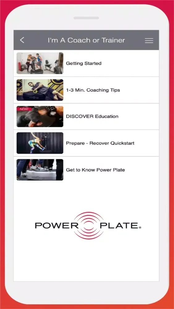 Power Plate Screenshots
