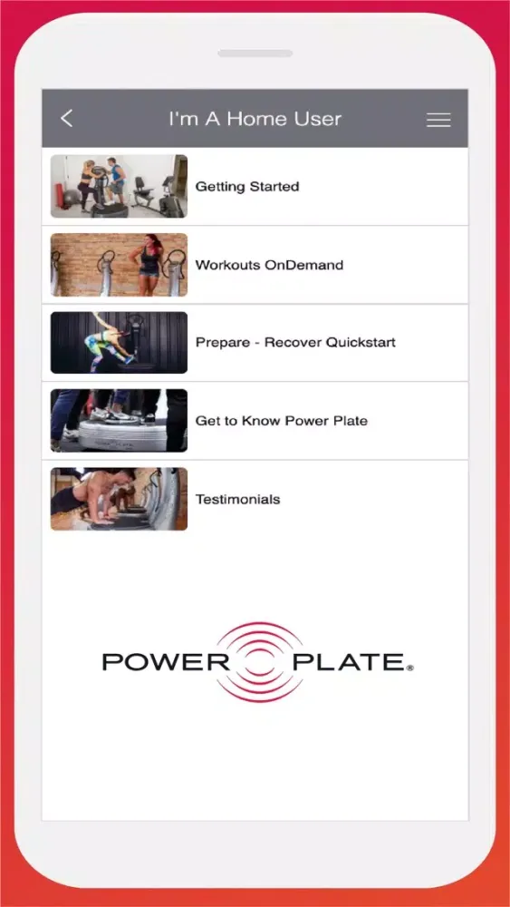 Power Plate Screenshots