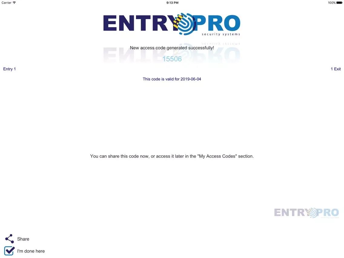 Скриншоты Entry Pro iPad 
