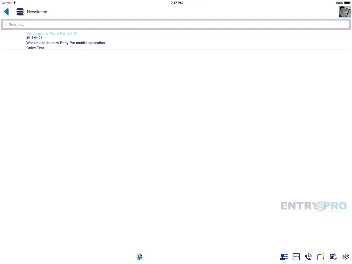 Скриншоты Entry Pro iPad 