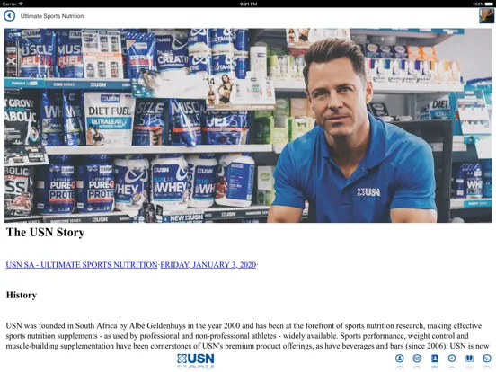 USN Promoter App iPad  Screenshots