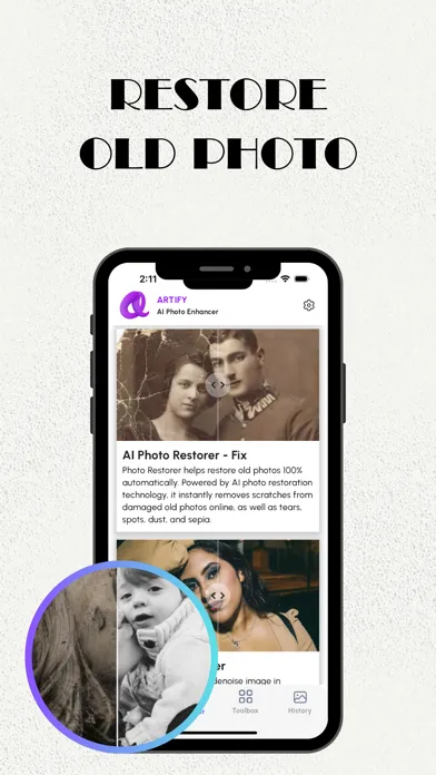 Artify - AI Photo Enhancer Screenshots